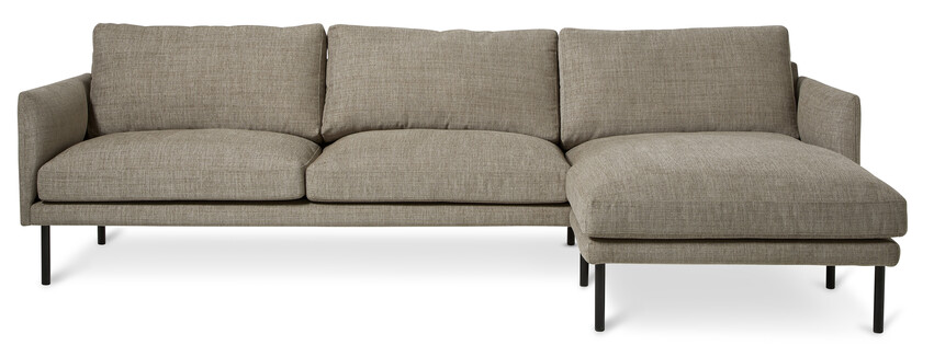Rialto - 3-sits soffa med schäslong höger - Beige