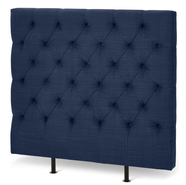 Avon L pikerad, låg - Sänggavel, B 90-140 cm - Blå