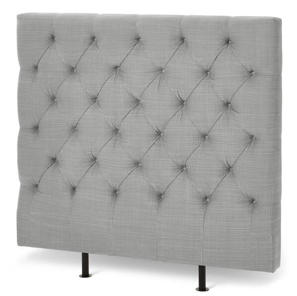 Avon L pikerad, låg - Sänggavel, B 90-140 cm - Grå