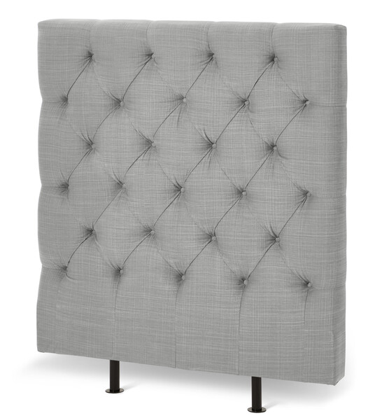 Avon L pikerad, låg - Sänggavel, B 90-140 cm - Grå