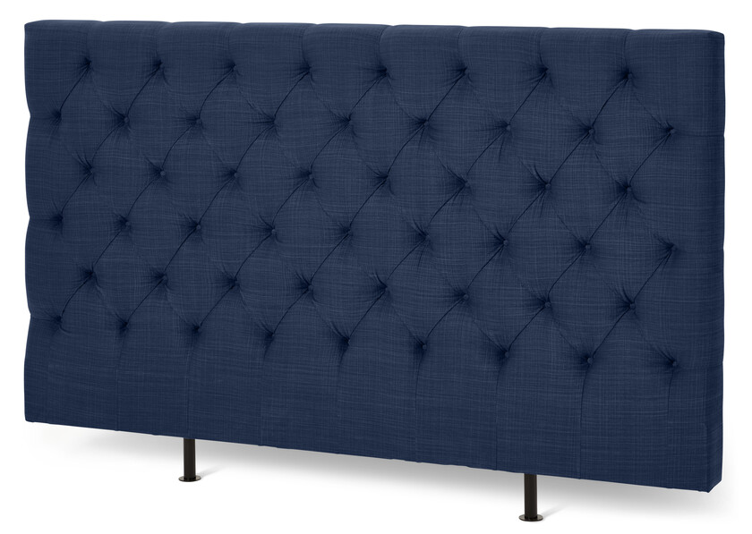 Avon L pikerad, låg - Sänggavel, B 160-210 cm - Blå