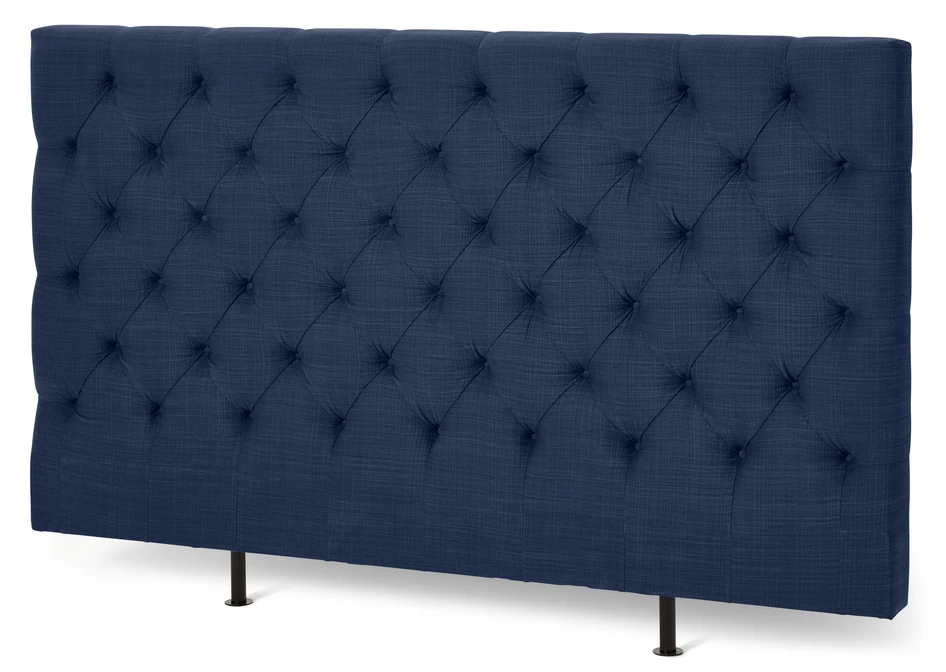 Avon L pikerad, låg - Sänggavel, B 160-210 cm - Blå