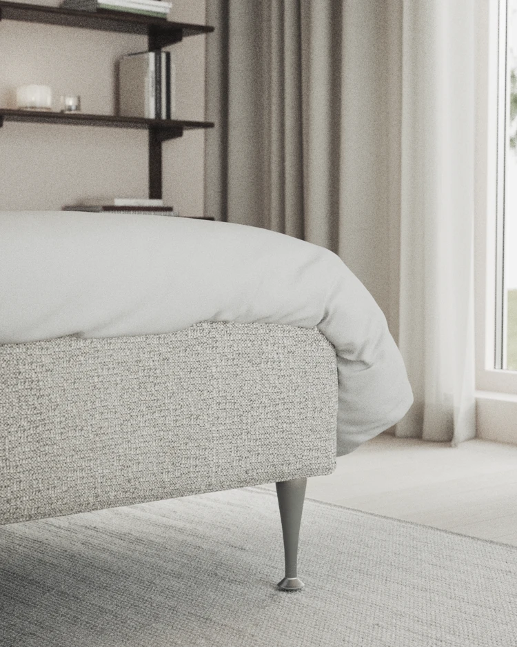 Delux Exclusive - Kontinentalsäng, enkelsäng 120 cm med bäddmadrass och sängben - inspiration