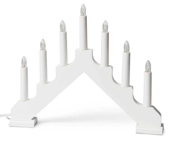 Ada - Adventsljusstake - Vit