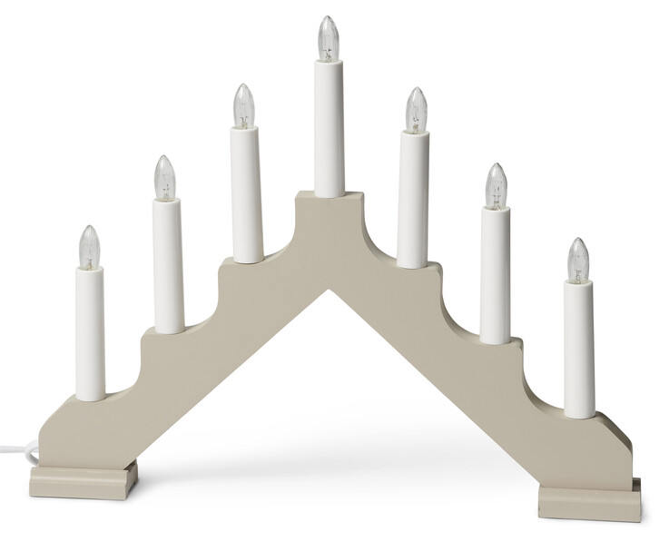 Ada - Adventsljusstake - Grå