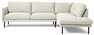 Rialto - 3-sits soffa med divan höger - Vit