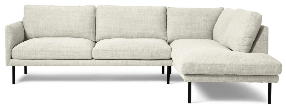 Rialto - 3-sits soffa med divan höger - Vit