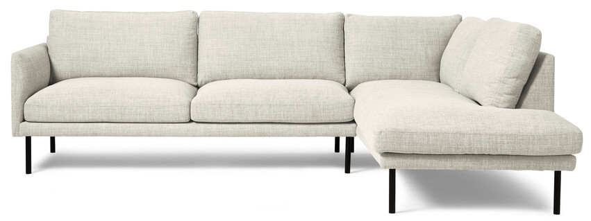 Rialto - 3-sits soffa med divan höger - Vit