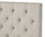 Avon L pikerad, låg - Sänggavel, B 160-210 cm - Beige