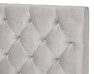 Avon L pikerad, låg - Sänggavel, B 90-140 cm - Grå
