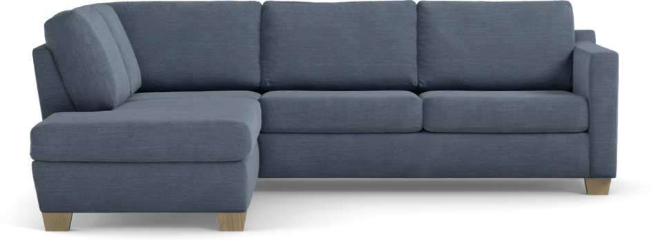 Friday - 2,5-sits soffa med divan vänster - Blå