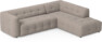 Bella - 3-sits soffa med divan höger - Beige