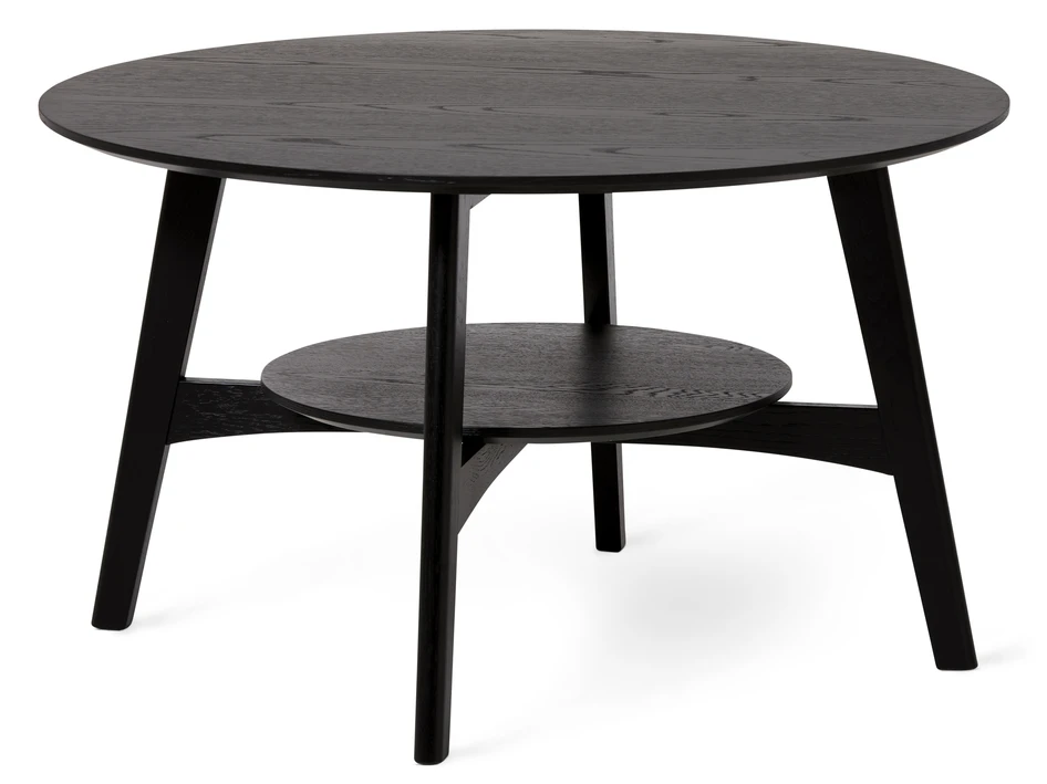 Flora - Soffbord, H 50 Ø 85 cm - Svart