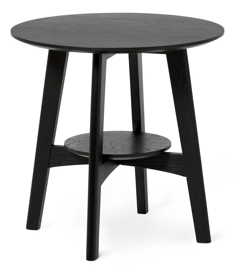 Flora - Soffbord, H 55 Ø 55 cm - Svart