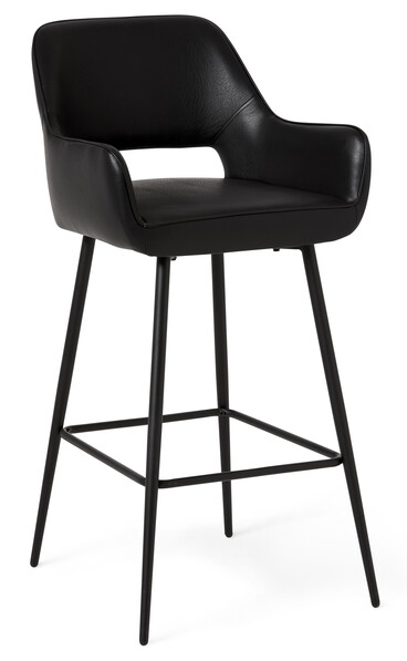 Gordon - Barstol, Sh 76 cm - Svart