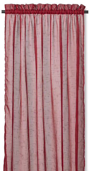 Cecilia - Gardin, 135x250 cm, 2-pack - Röd