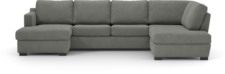 Friday - 3-sits soffa med schäslong vänster och divan höger - Grå