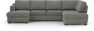 Friday - 3-sits soffa med schäslong vänster och divan höger - Grå
