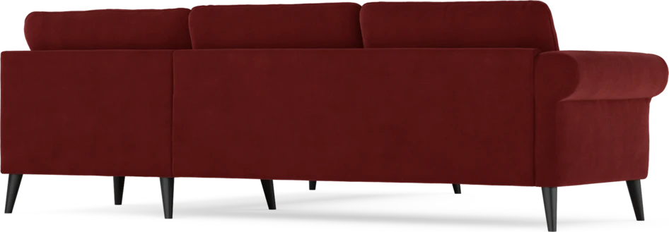 Bridge - Hörnsoffa, 2+2-sits - Röd
