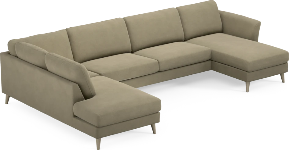 Bridge - 3-sits soffa med divan vänster och schäslong höger - Beige