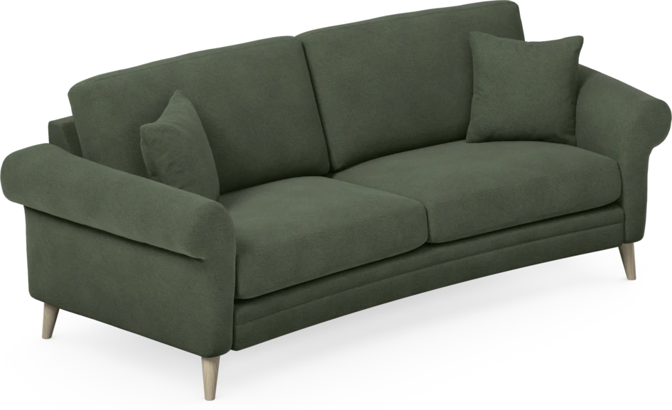 Eden - 2,5-sits soffa svängd - Grön
