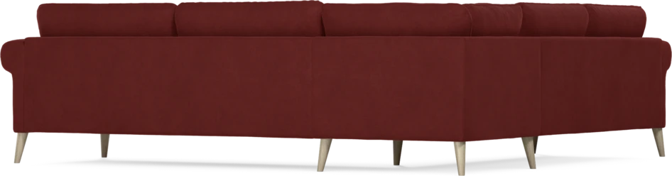 Bridge - Hörnsoffa, 2+3-sits - Röd