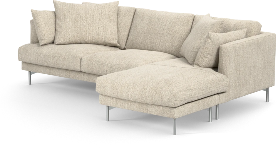 Harper - 4-sits med schäslong höger  - Beige