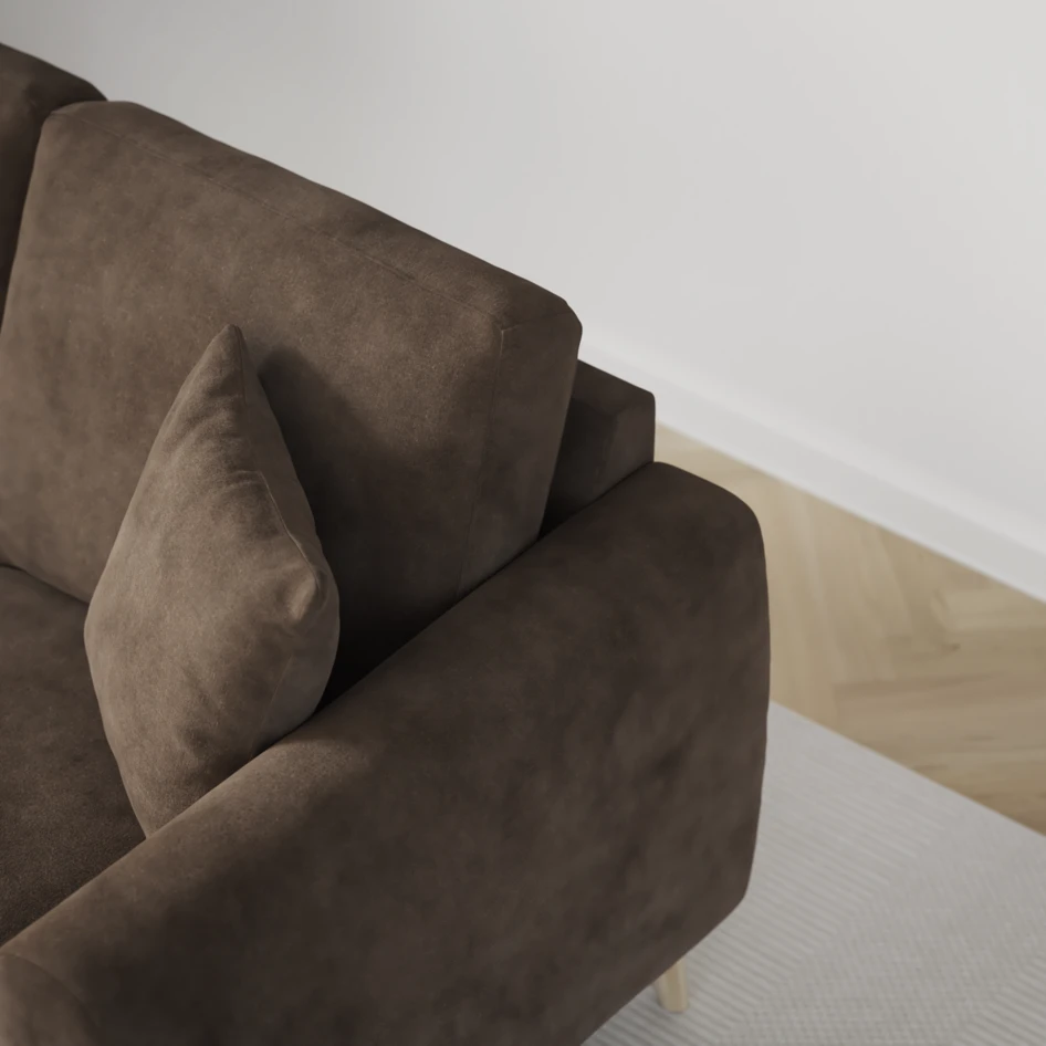 Eden - 2-sits soffa - Brun