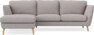 Madison Lux - 2-sits soffa med schäslong vänster - Grå