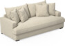 Mila - 3-sits soffa, hel dyna - Beige