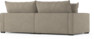 Rossi - 3-sits soffa, hel dyna - Beige