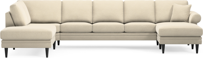 Eden - 3-sits soffa med divan vänster och schäslong höger - Beige