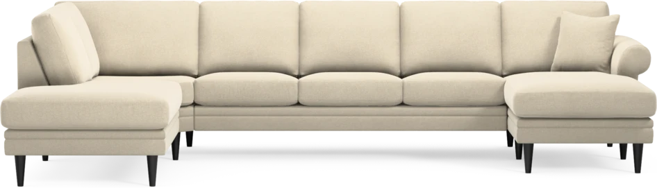 Eden - 3-sits soffa med divan vänster och schäslong höger - Beige