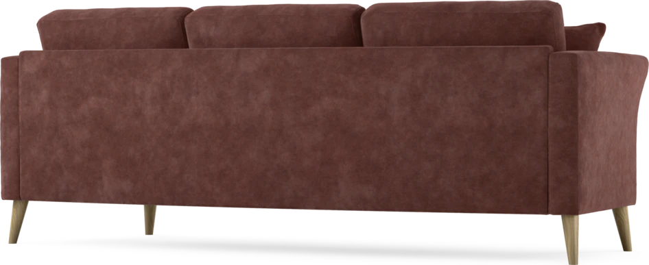 Eden - 3-sits soffa svängd - Röd