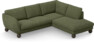 Madison - 2-sits soffa med divan höger - Grön