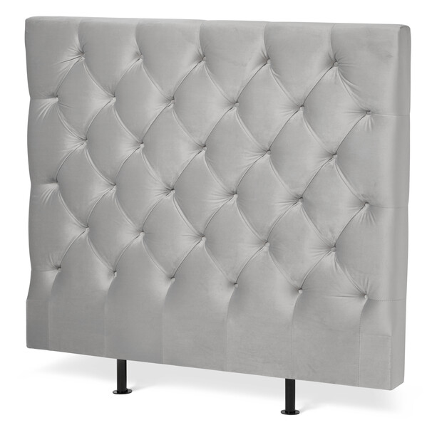 Avon L pikerad, låg - Sänggavel, B 90-140 cm - Grå