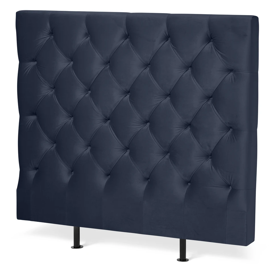 Avon L pikerad, låg - Sänggavel, B 90-140 cm - Blå