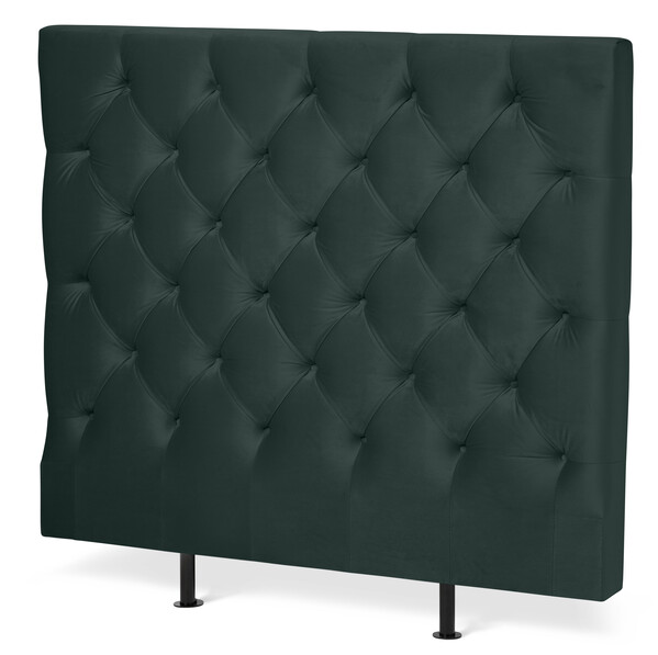 Avon L pikerad, låg - Sänggavel, B 90-140 cm - Grön