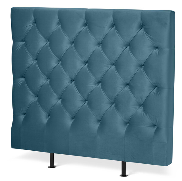 Avon L pikerad, låg - Sänggavel, B 90-140 cm - Blå