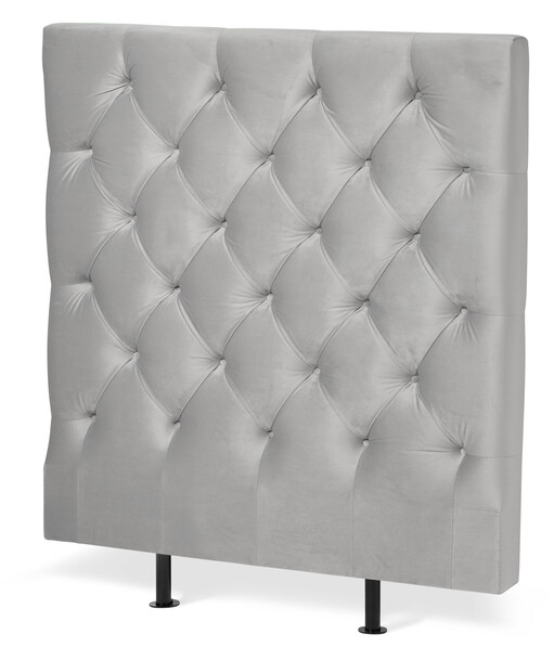 Avon L pikerad, låg - Sänggavel, B 90-140 cm - Grå