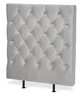Avon L pikerad, låg - Sänggavel, B 90-140 cm - Grå