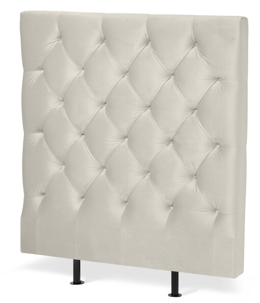 Avon L pikerad, låg - Sänggavel, B 90-140 cm - Beige