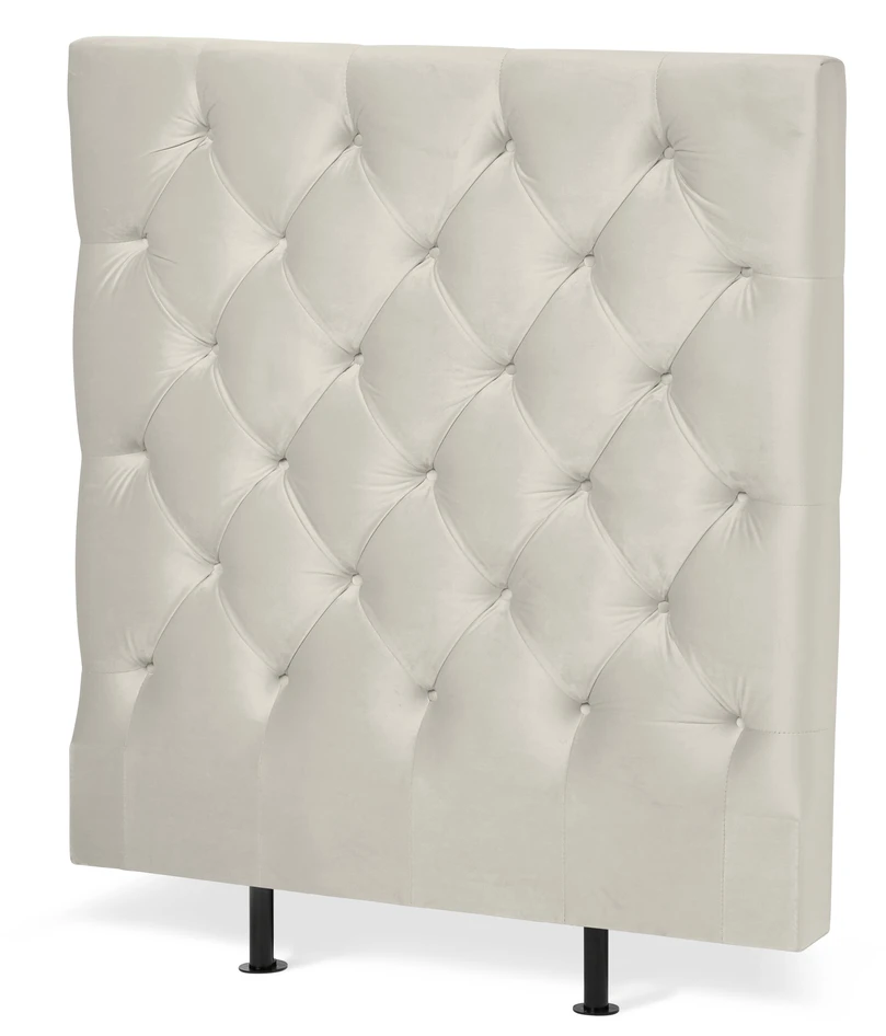 Avon L pikerad, låg - Sänggavel, B 90-140 cm - Beige