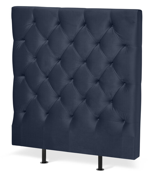 Avon L pikerad, låg - Sänggavel, B 90-140 cm - Blå