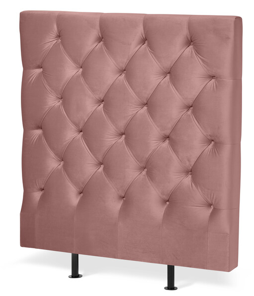 Avon L pikerad, låg - Sänggavel, B 90-140 cm - Rosa