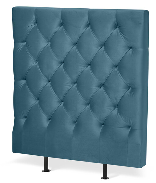 Avon L pikerad, låg - Sänggavel, B 90-140 cm - Blå