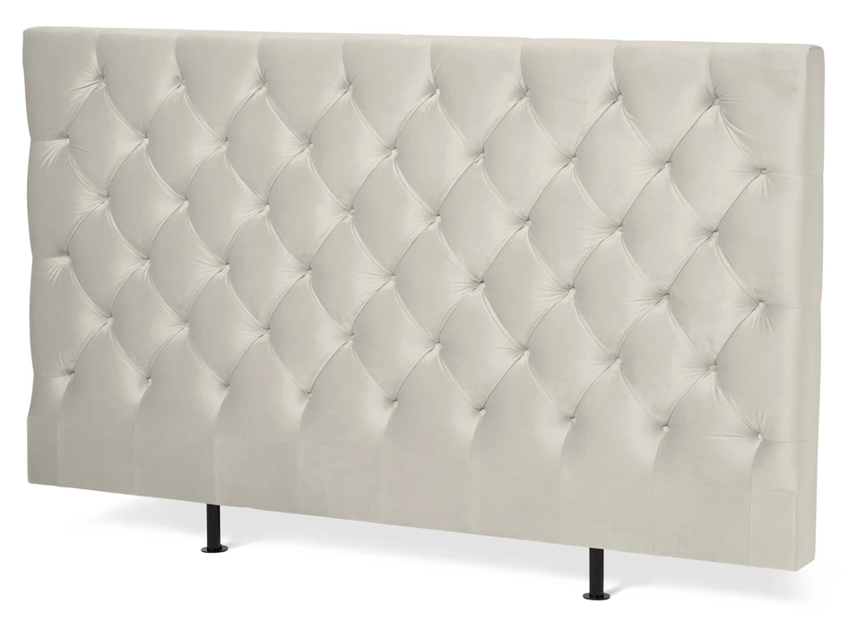 Avon L pikerad, låg - Sänggavel, B 160-210 cm - Beige