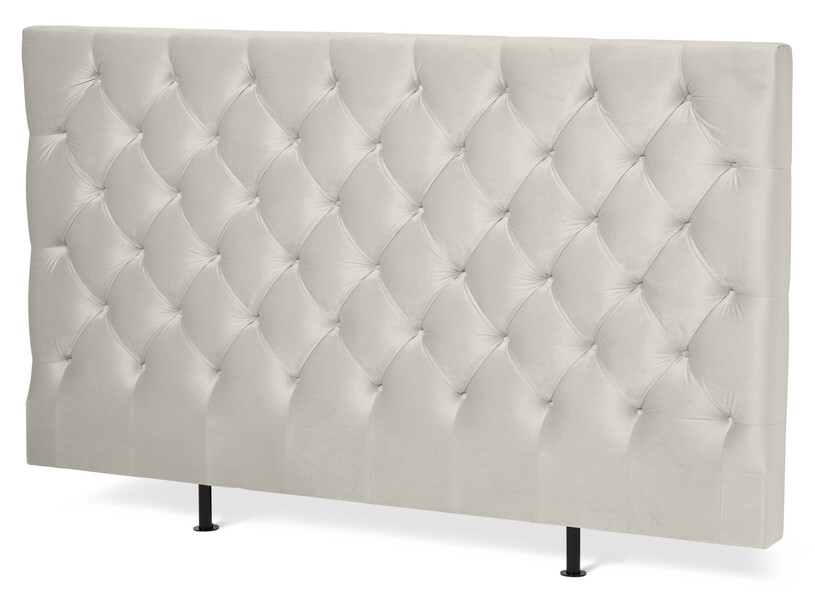 Avon L pikerad, låg - Sänggavel, B 160-210 cm - Beige