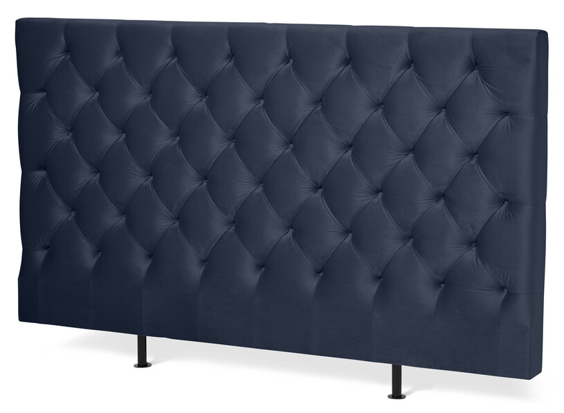 Avon L pikerad, låg - Sänggavel, B 160-210 cm - Blå