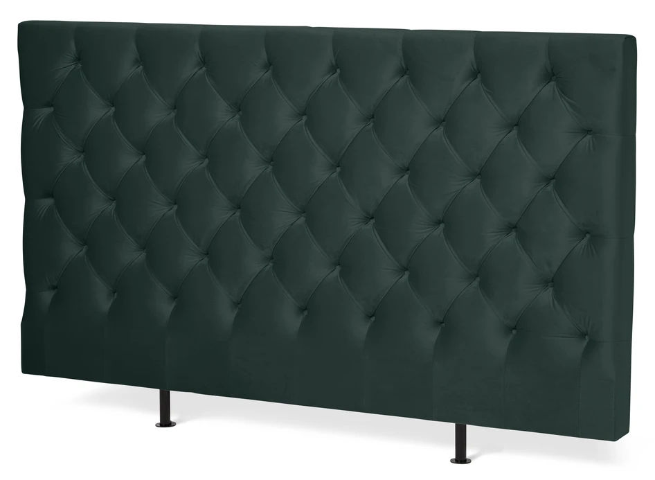 Avon L pikerad, låg - Sänggavel, B 160-210 cm - Grön